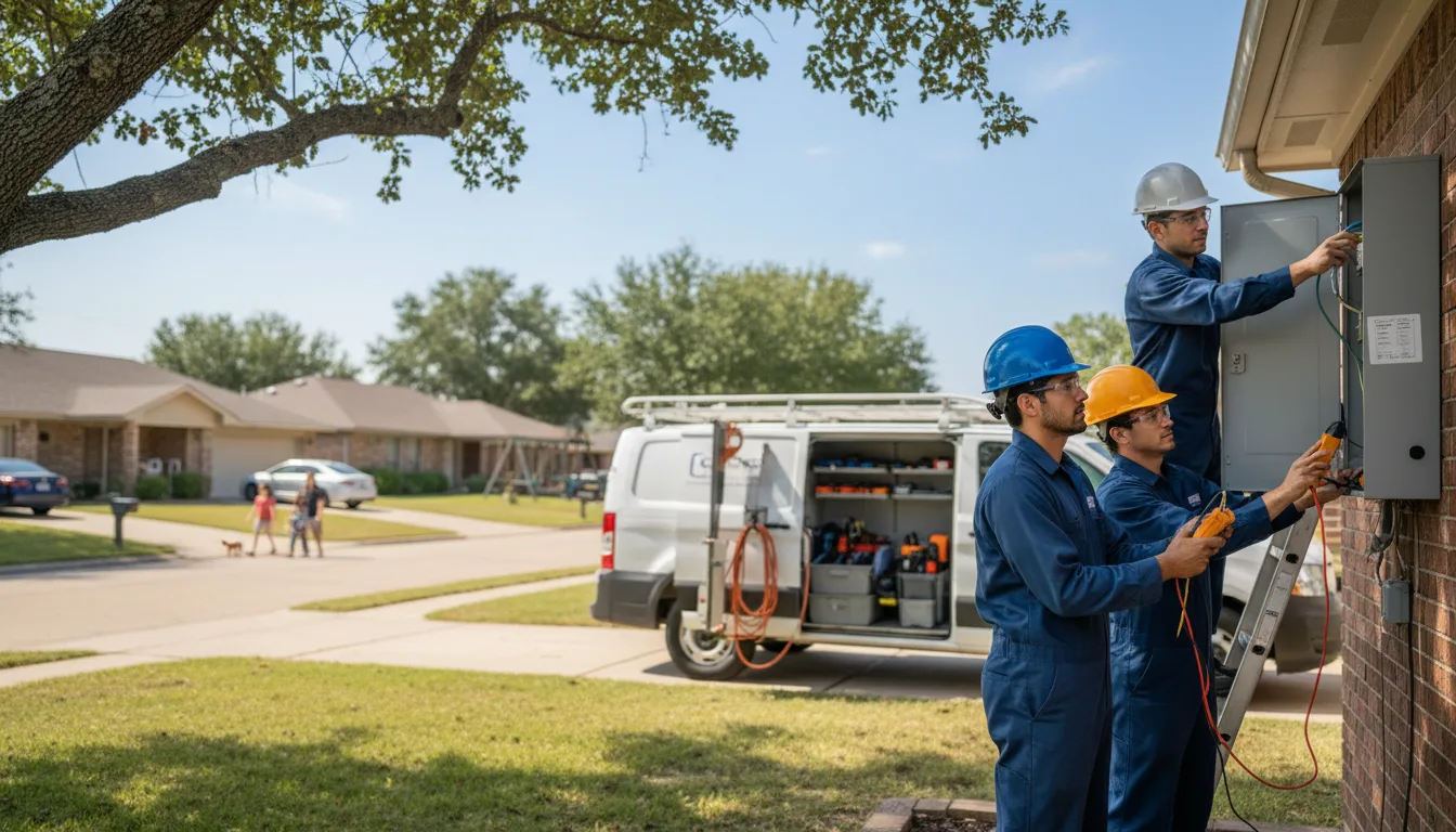 Certified electrician providing emergency electrical services in Sarita, TX